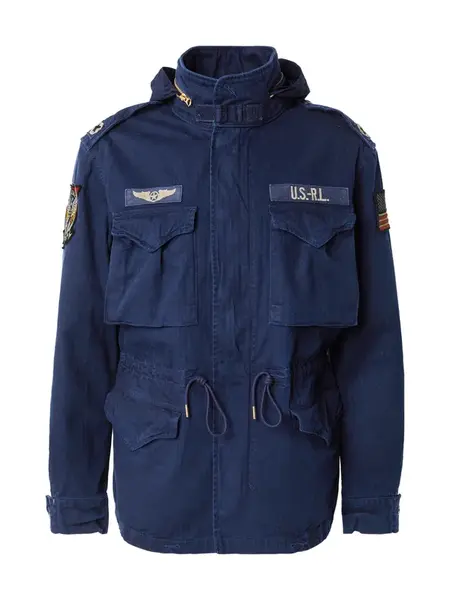 Polo Ralph Lauren Prechodná bunda  béžová / námornícka modrá / červená