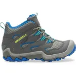 Merrell CHAMELEON 7 MID WP Detské turistické topánky, sivá, veľkosť 36