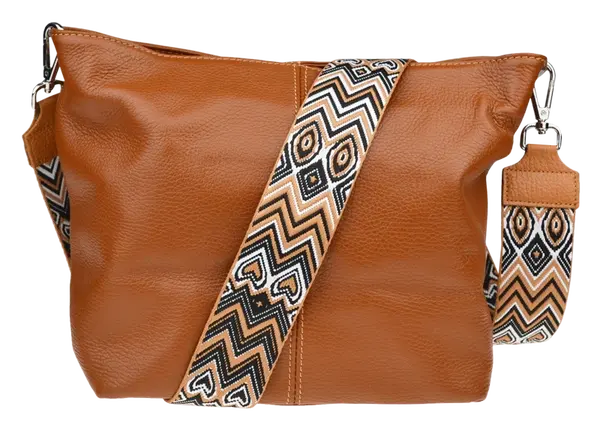 NovaKabelka.cz Prisca Camel s přídavným popruhem VII