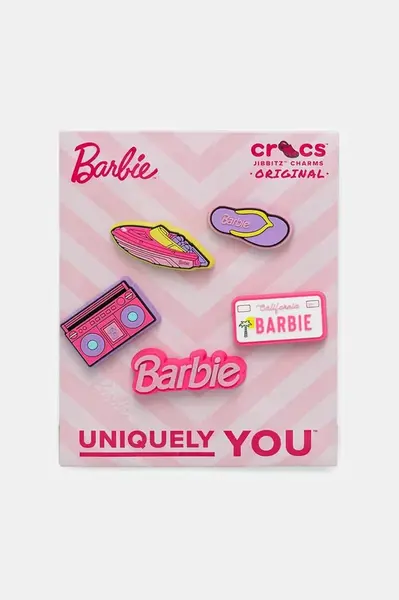 Připínačky na dětské boty Crocs Barbie Retro 5 Pck 5-pack