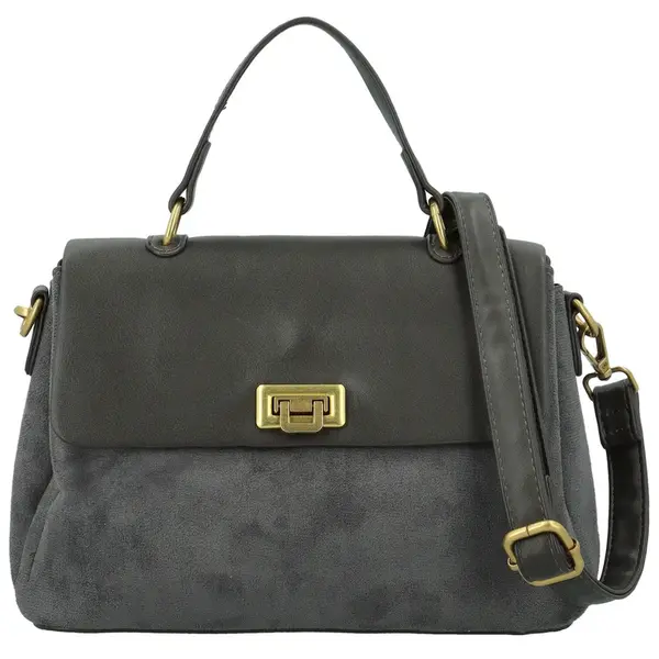 Dámská kabelka do ruky tmavě šedá - Paolo bags Tess