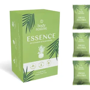 Body Restore Essence Shower Steamers tablety do sprchy vůně Fresh Tea Tree 3 ks