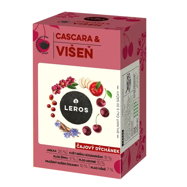LEROS ČAJOVÁ CHVÍĽKA VIŠŇA & CASCARA 20x2g