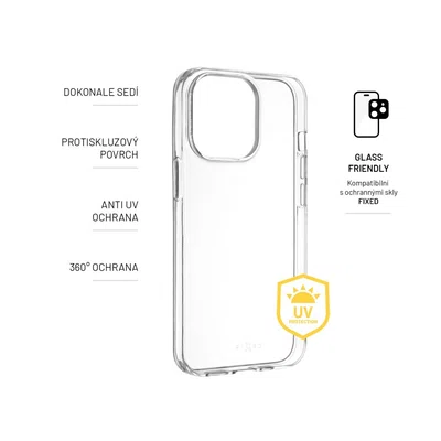 Zadní TPU gelové pouzdro FIXED Slim AntiUV pro Samsung Galaxy A55 5G, čirá