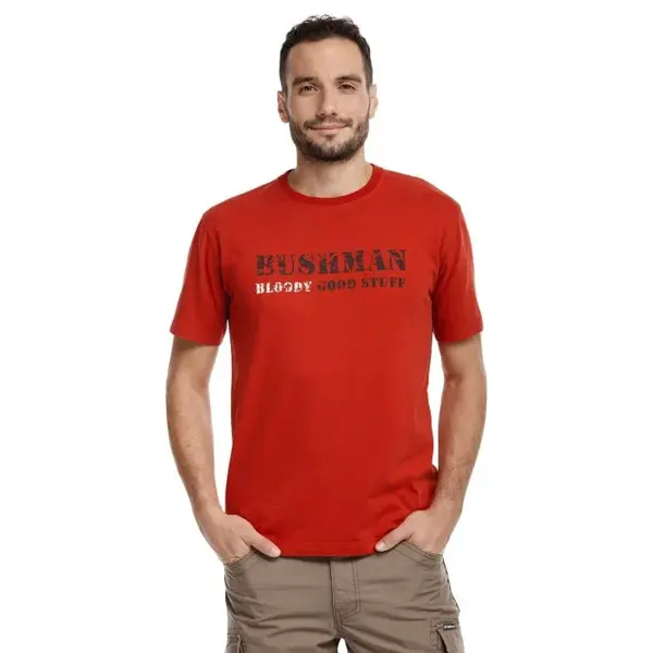 Bushman Pánské tričko Isaac, červené XXXXL