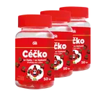 GS Céčko se šípky, želatinky bez cukru, 3 × 50 ks