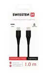 Datový kabel SWISSTEN USB-C / LIGHTNING 1 m black