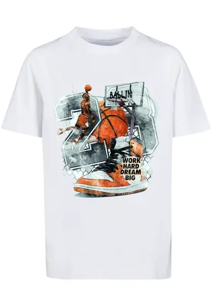Children's Vintage Ballin T-shirt white