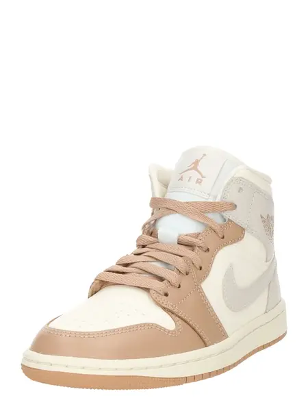 Jordan Nízke tenisky 'Air Jordan 1'  svetlohnedá / sivá / biela