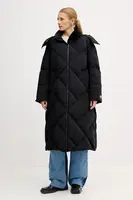 Péřová bunda Kenzo Long Down Jacket dámská, černá barva, zimní, FE62OU1229NH.99