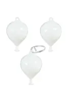 Ozdoba na vánoční stromeček Pols Potten 3-pack bílá barva