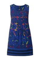 Ulla Popken Šaty  tmavomodrá / žltá / zelená / oranžová