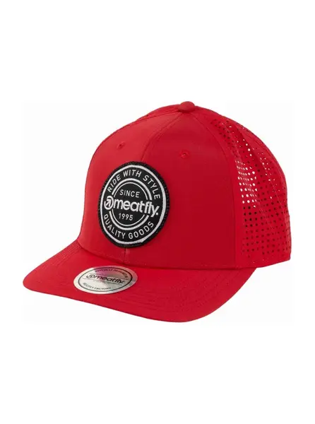 Meatfly kšiltovka Ollie Perfor Cap Red Label | Červená | Velikost One Size