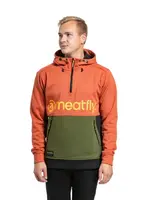 Meatfly pánská technická mikina Tason Brick / Olive | Červená | Velikost S