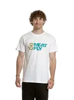 Meatfly pánské tričko Revital White | Bílá | Velikost L | 100% bavlna