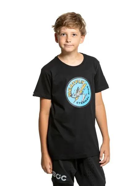 Meatfly dětské tričko Eternal Black | Černá | Velikost 134 | 100% bavlna
