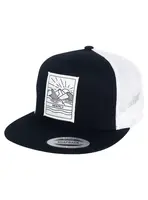 Meatfly kšiltovka Thunderbolt Trucker Sunny Black/White | Černá | Velikost One Size