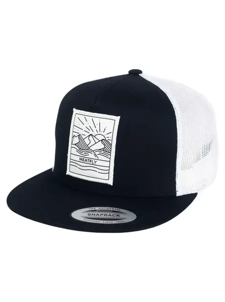 Meatfly kšiltovka Thunderbolt Trucker Sunny Black/White | Černá | Velikost One Size