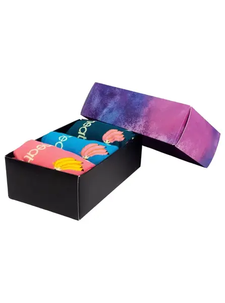Meatfly ponožky Lexy Gift Pack Bananas | Mnohobarevná | Velikost XS/S
