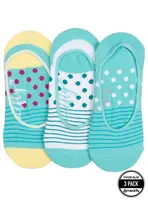 Meatfly ponožky Low Socks Triple Pack Blue Stripe | Modrá | Velikost One Size