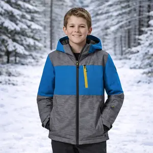 Chlapecká zimní bunda killtec 181 šedá/tmavě modrá 116