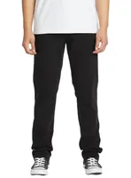 Volcom pánské rifle Vorta Denim Black Out | Černá | Velikost 34 x 38