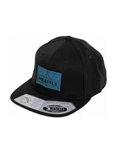 Meatfly kšiltovka Gruman Premium Snapback Live Ride / Black | Černá | Velikost One Size