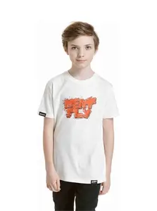 Meatfly dětské tričko Rock White | Bílá | Velikost 146 | 100% bavlna