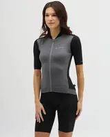 Dámský cyklistický silniční dres silvini stelvia černá/šedá xl