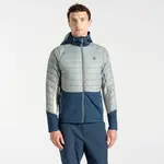 Pánská hybridní bunda dare2b descending zelenošedá/modrá l