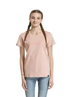 Meatfly dámské tričko Ladies MF Logo Sepia Rose | Růžová | Velikost L | 100% bavlna