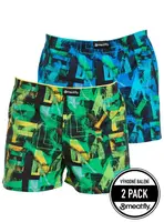 Pánské trenýrky meatfly agostino substance modrá/zelená xxl