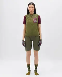 Dámská gravel vesta silvini caira zelená/růžová l