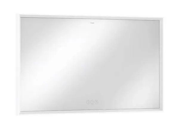 Hansgrohe Xarita E - Zrcadlo s LED osvětlením a vyhříváním, 120x70 cm, dotykový senzor, matná bílá 54985700
