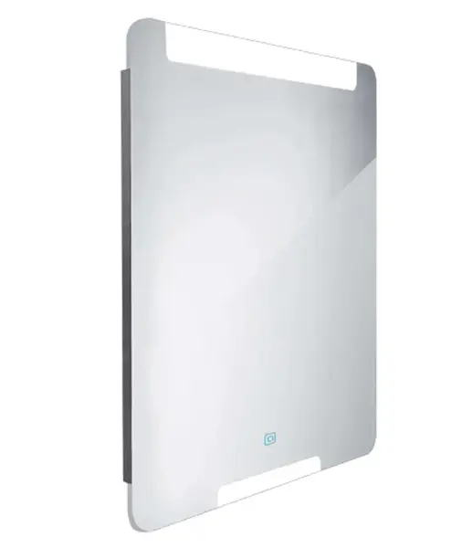 Nimco Zrcadla - Zrcadlo s LED osvětlením, 60x80 cm, dotykový senzor, hliník ZP 22002V
