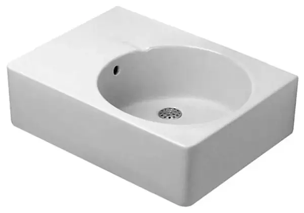 Duravit Scola - Umyvadlo 62x46 cm, s přepadem, otvor pro baterii vlevo, bílá 0685600011