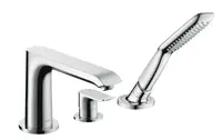 Hansgrohe Metris New - Baterie na okraj vany, 3-otvorová instalace, chrom 31190000