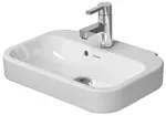 Duravit Happy D.2 - Umývátko 50x36 cm, s přepadem, s otvorem pro baterii, bílá 0709500000