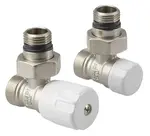 Aqualine Příslušenství - Připojovací sada ECO rohová, nikl/bílá CP9810S