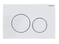 Geberit Delta20 - Ovládání splachování, alpská bílá 115.127.11.1