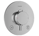 Hansgrohe Ecostat Comfort S - Termostatická baterie pod omítku, pro 2 spotřebiče, chrom 33715000