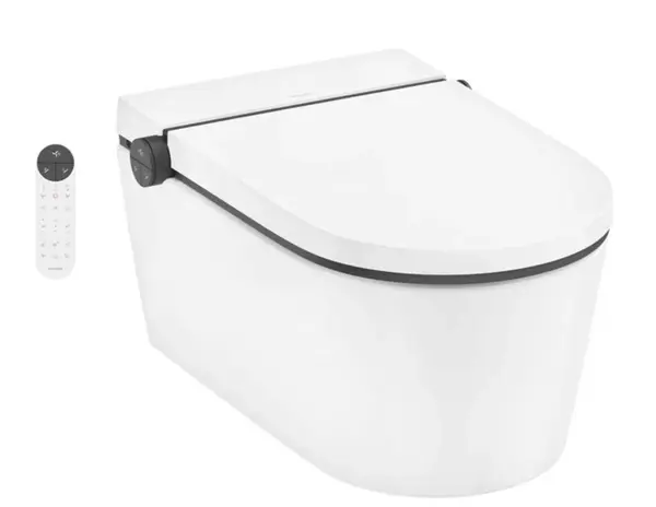 Hansgrohe LavaPura Element S - Elektronický bidet s keramikou, SoftClose, AquaHelix Flush, HygieneEffect, SmartClean, bílá 63021450