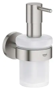 Grohe QuickFix Start - Dávkovač mýdla s držákem, sklo/supersteel 41195DC0