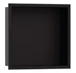 Hansgrohe XtraStoris Original - Výklenek do stěny s rámem, 30x30x7 cm, matná černá 56093670