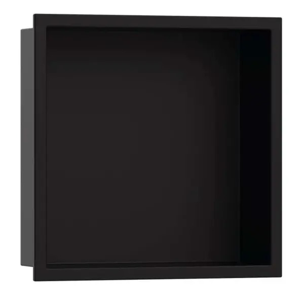 Hansgrohe XtraStoris Original - Výklenek do stěny s rámem, 30x30x7 cm, matná černá 56093670