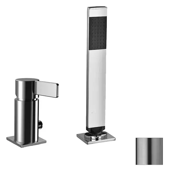 Paffoni Rock - Baterie na okraj vany, 2-otvorová instalace, nerez RO041ST