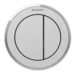 Geberit Splachovací systémy - Oddálené ovládání typ 10, pneumatické, pro 2 množství splachování, matný chrom 116.057.JQ.1