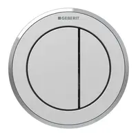 Geberit Splachovací systémy - Oddálené ovládání typ 10, pneumatické, pro 2 množství splachování, matný chrom 116.057.JQ.1