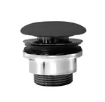 Sapho GSI Pura - Neuzavíratelná umyvadlová výpusť, matná černá PVC26