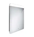 Nimco Zrcadla - Zrcadlo s LED osvětlením, 50x70 cm, dotykový senzor, hliník ZP 23001V